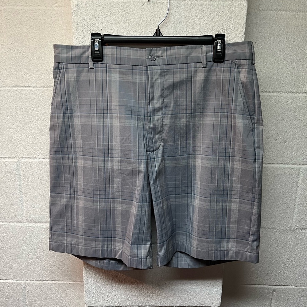 Pebble Beach Men's Gray Checkered Shorts